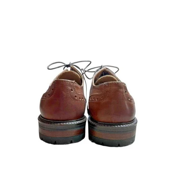 Handmade Italian Shoes Mens Size 41 Brogue Dress Made in Italy Classic - Oxford - Picture 10 of 10